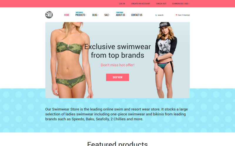 Swimwear Shopify Teması