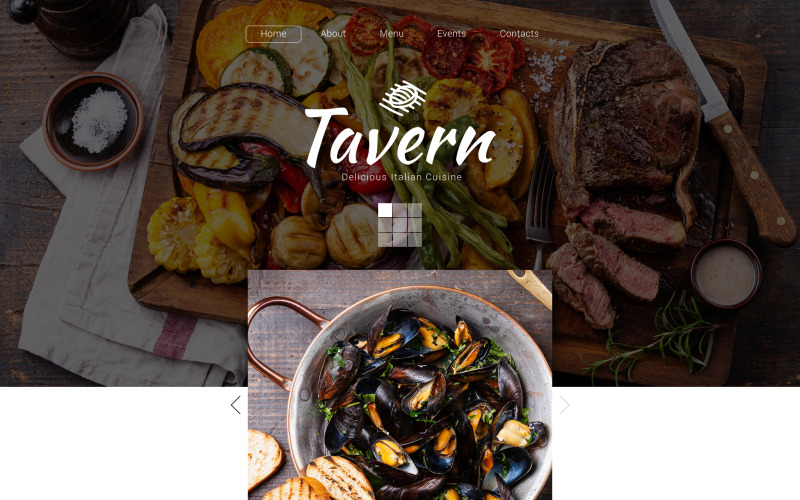Taverna Web Sitesi Şablonu