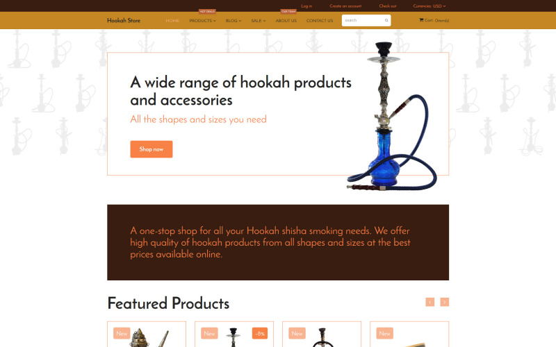 烟草Shopify主题