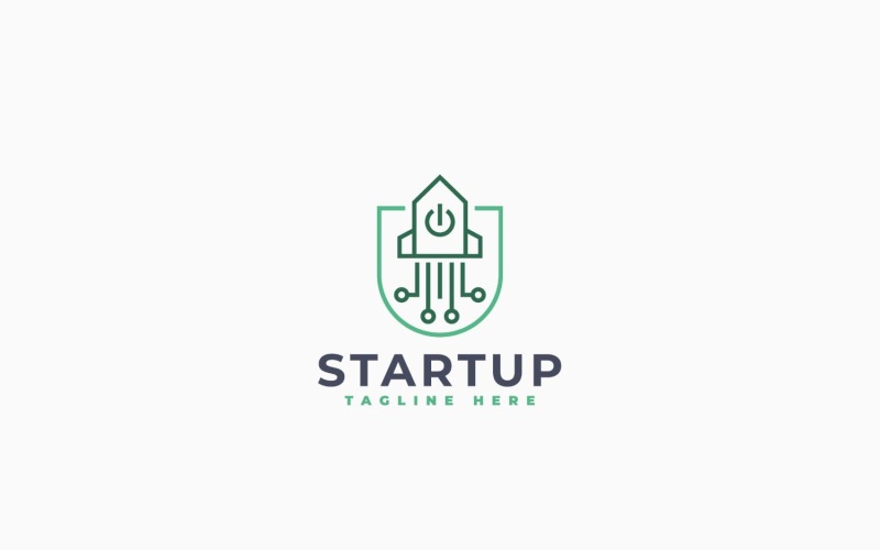 Шаблон дизайна логотипа Startup Boost
