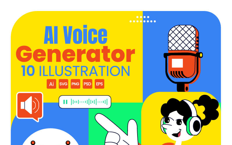 Illustration de 10 outils de génération vocale par IA