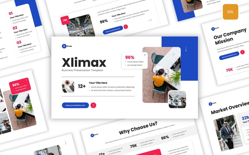 Xlimax - Zakelijke Google Slides-sjabloon