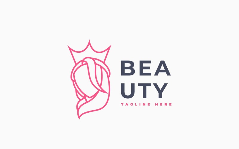 Дизайн шаблону логотипу королеви краси