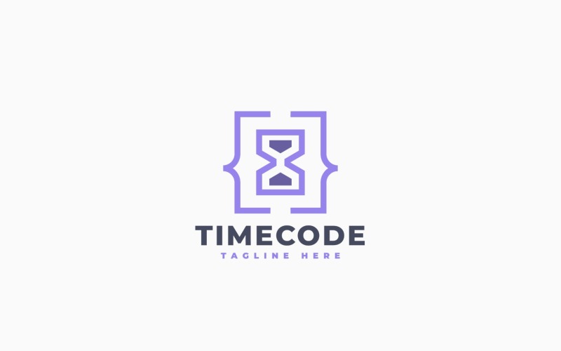 Modèle de logo Timeless Code