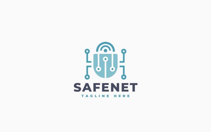 Progettazione del modello del logo della rete di sicurezza