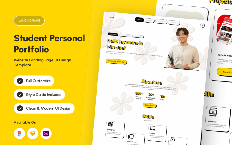 Min Jae - Página Inicial do Portfólio Pessoal do Aluno