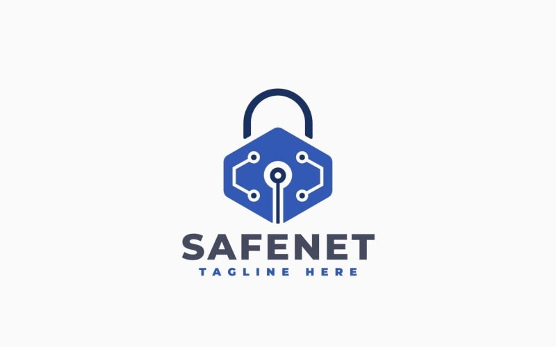 Modèle de logo pour la protection des données réseau