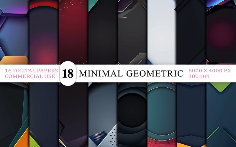 Sfondi astratti con cornice geometrica moderna | Pacchetto di sfondi con cornice di forme moderne