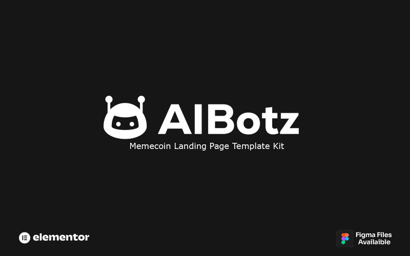 AIBotz – Pagina di destinazione di Elementor per la moneta meme crittografica