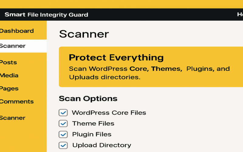 Inteligentní ochrana integrity souborů – plugin pro WordPress