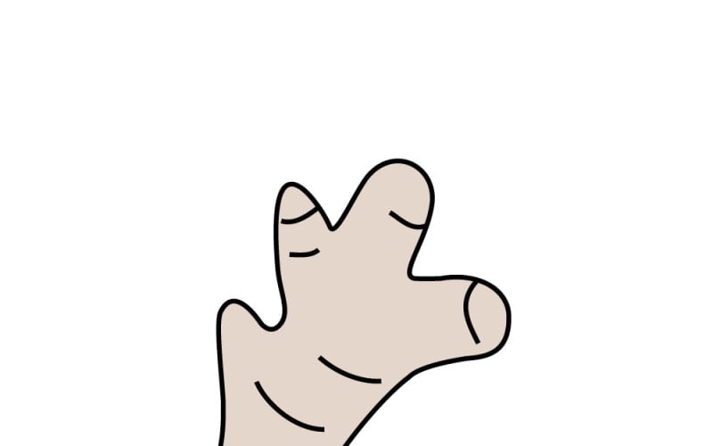 Icône linéaire de racine de gingembre pour la cuisine, les boissons et l'emballage des produits