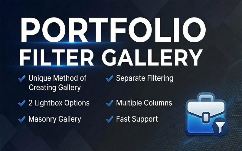 Plugin pro WordPress, galerii a filtr portfolia