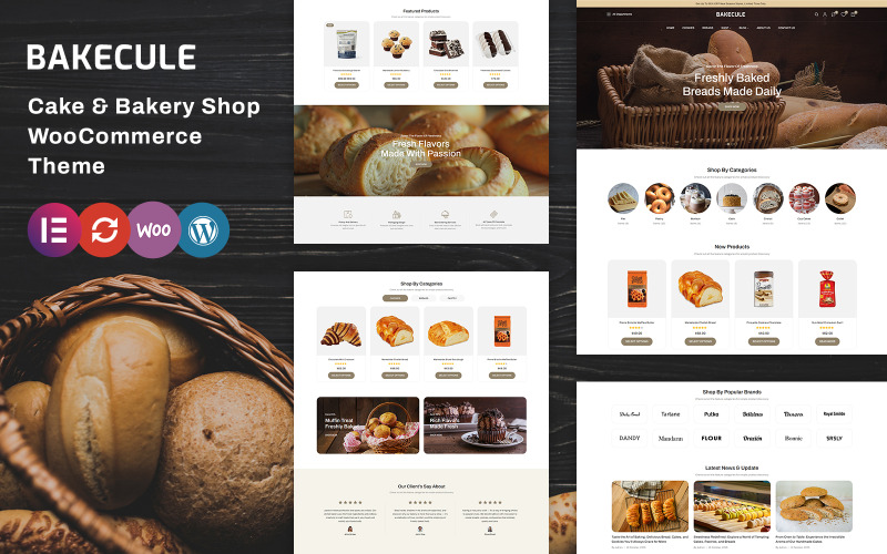 Bakecule - Tema WooCommerce para Loja de Bolos e Produtos de Padaria