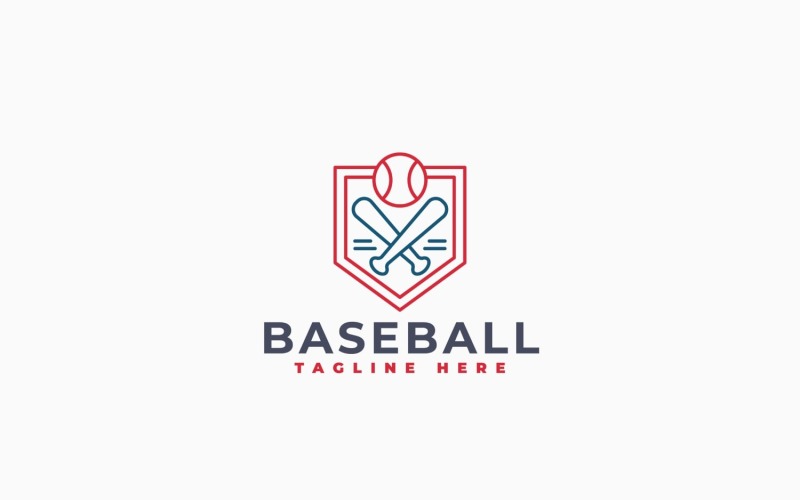 Modèle de logo pour club de baseball