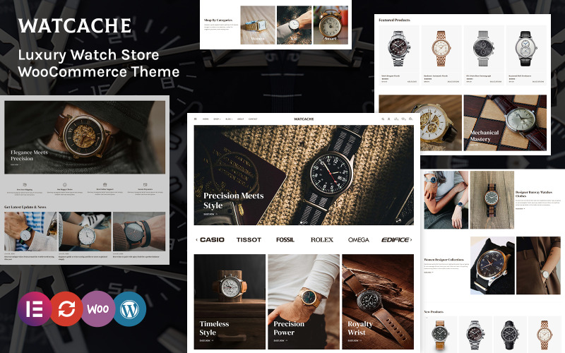 Watcache - WooCommerce тема для магазину ювелірних виробів та годинників