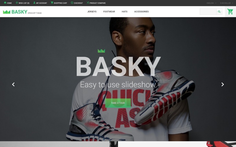 Basky OpenCart-sjabloon