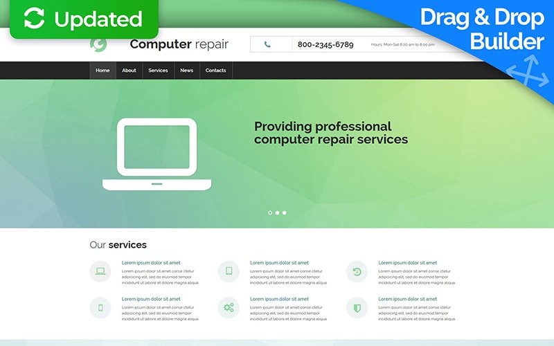 ремонт компьютера moto cms 3 шаблон