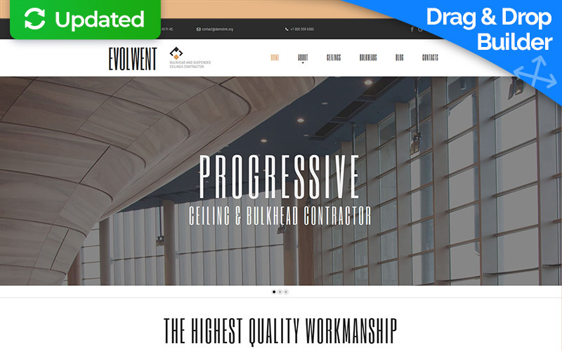строительная компания moto cms 3 шаблон