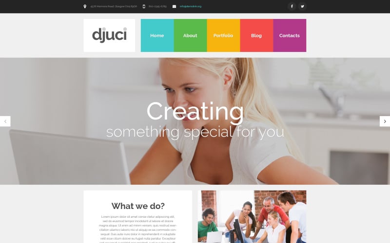 Djuci PSD Template
