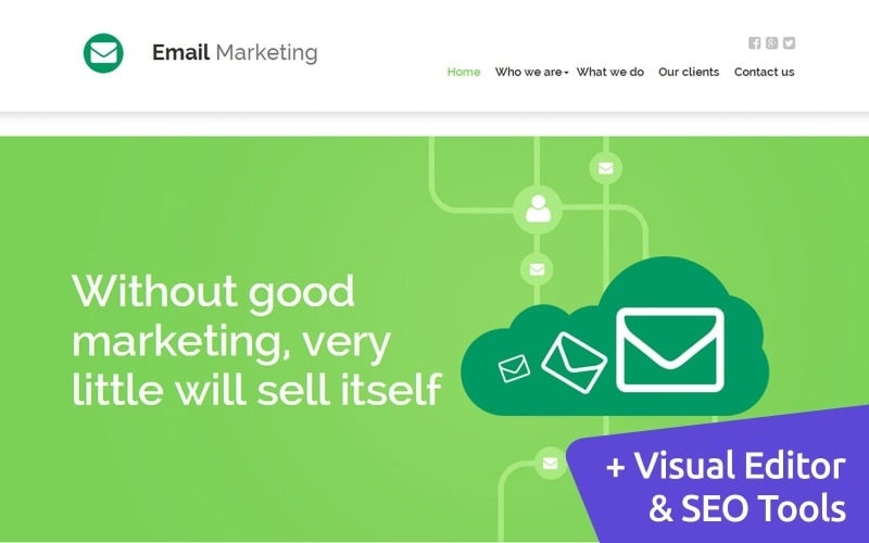 Email Marketing Moto CMS 3 Template