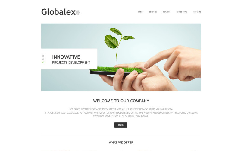 Globex PSD Template