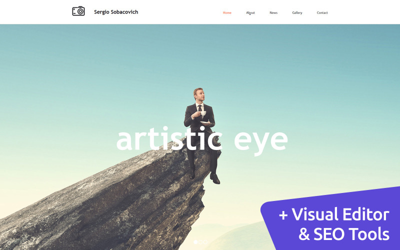 профессиональный фотограф moto cms 3 шаблон