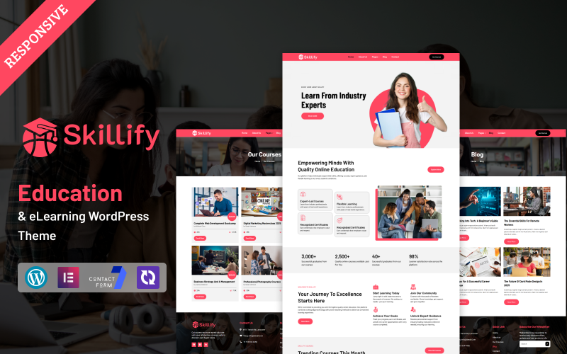 Skillify - Education & eLearning WordPress Elementor Theme