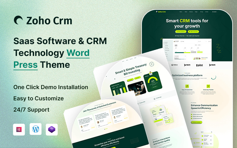 Zohont – SaaS Yazılımı ve CRM Teknolojisi WordPress Teması