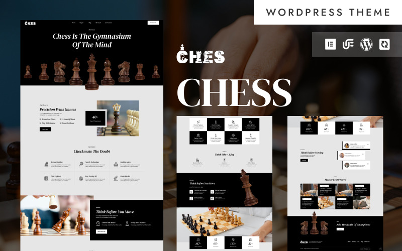 Ches - Шахова академія та коучинг WordPress Elementor тема