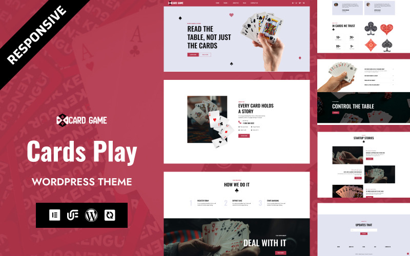 Kartenspiel – PlayDeck Interaktives Kartenspielportal und WordPress-Elementor-Theme für Spiele