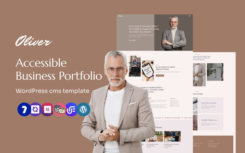Oliver -  Personal Portfolio Multipurpose WordPress Elementor Theme