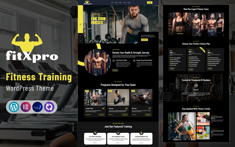 FitXPro – WordPress-thema voor sportscholen, fitnesscentra en personal training