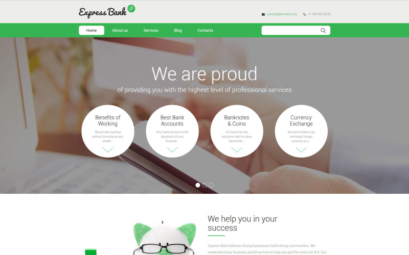Експрес-банк Drupal шаблон