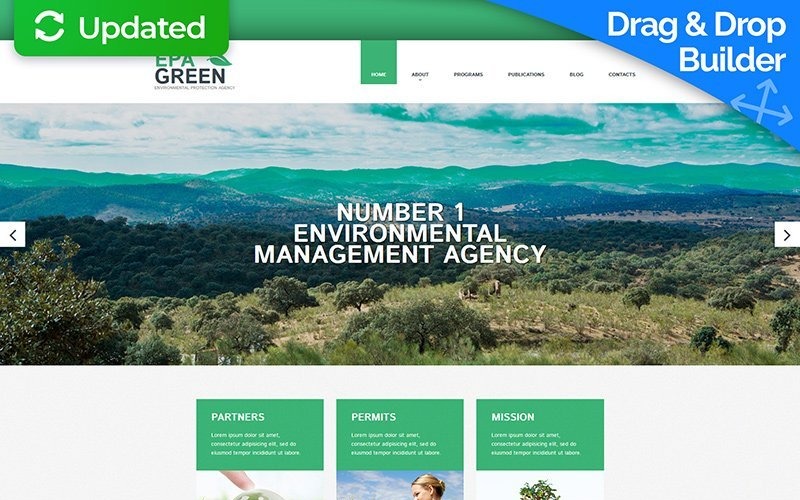 шаблон environmental moto cms 3