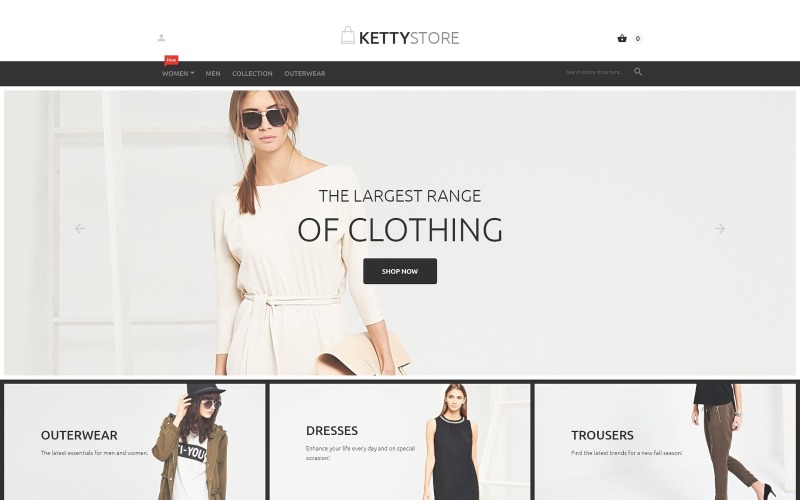 kettystore magento тема