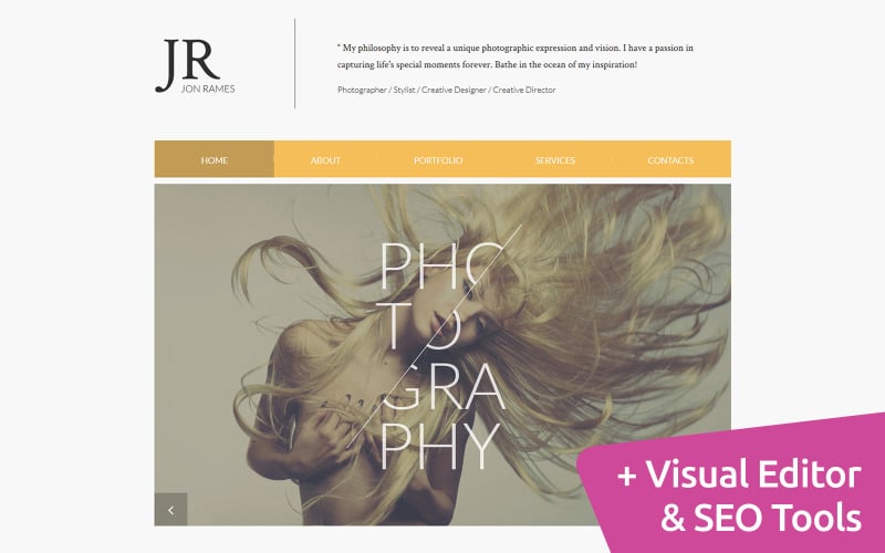 веб-дизайн для фотографов moto cms 3 шаблон
