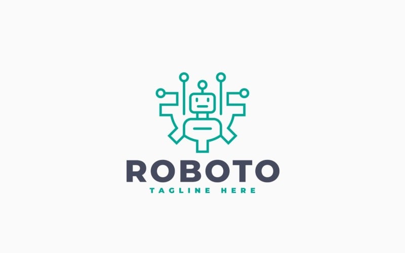 Design de logotipo para automação robótica