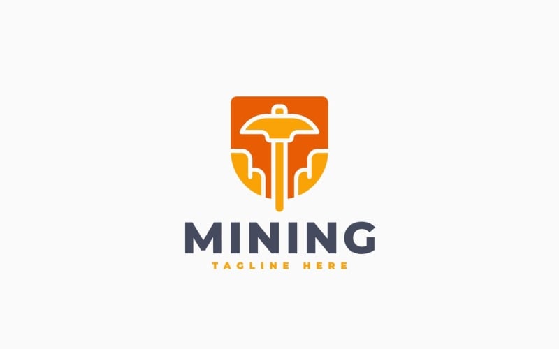 Design de logotipo para mineração de ouro