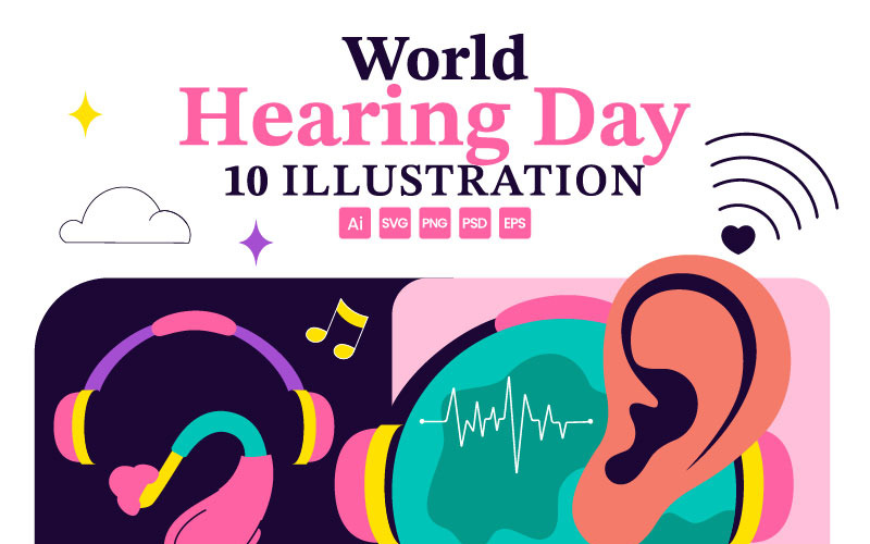 10 Illustration för Världshörseldagen