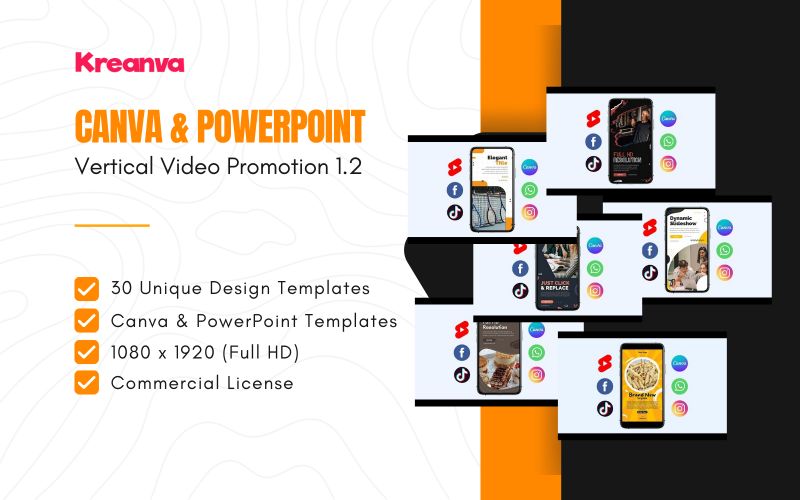 Promotion vidéo verticale K1 Canva et PowerPoint 1.2