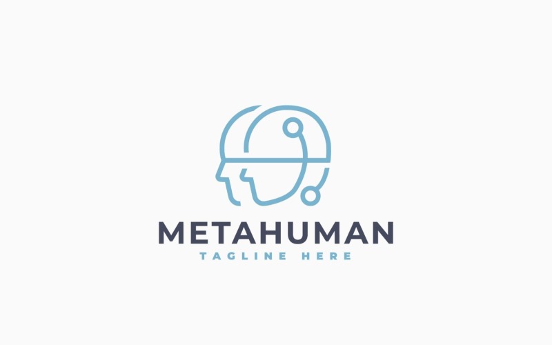 Modèle de logo pour métahumains