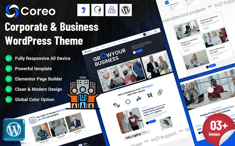 Coreo - Thème WordPress pour entreprises