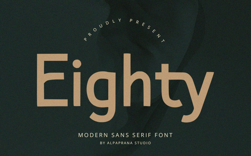 Åttio - Modernt Sans Serif-typsnitt