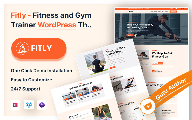 Fitly – Fitnesz és edzőtermi edző WordPress téma