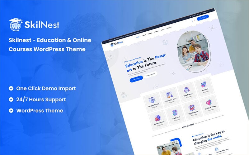 Skilnest - Tema WordPress per corsi di formazione e online