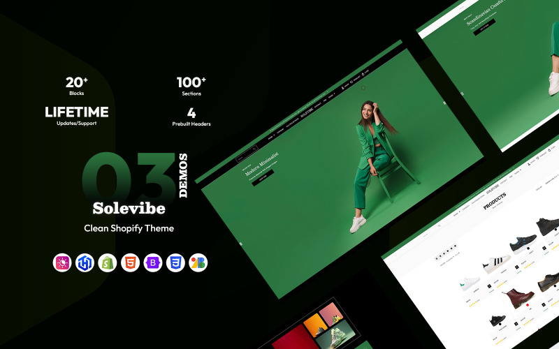 Solevibe – Ayakkabı Markaları İçin Temiz Bir Shopify Teması