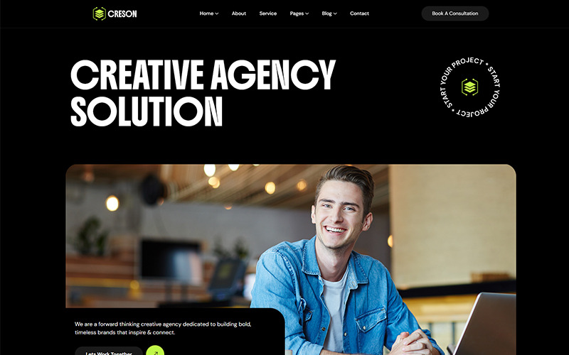 Creson – Responsive WordPress-Theme für Kreativagenturen