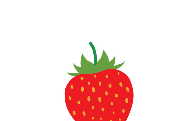 Illustration de fraises rouges fraîches pour la conception de produits alimentaires et de boissons