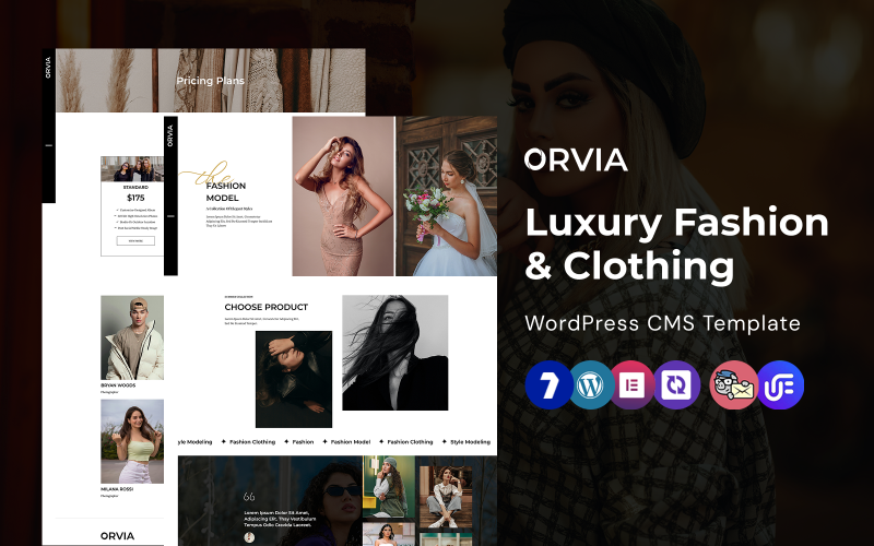 Orvia - Thème WordPress Elementor de mode moderne