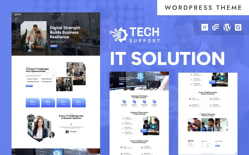 Supporto tecnico - Sviluppo software e soluzioni IT Tema WordPress Elementor
